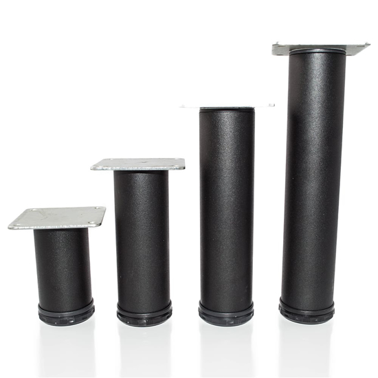 Picture of Peter Meier 8” Tall Como Furniture Legs in Como Black Matte (552-20-19)